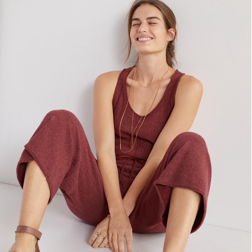 Daily Practice by Anthropologie Cropped Knit Jumpsuit